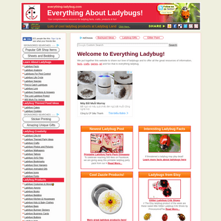 Everything Ladybug! The source for Ladybug Stuff!