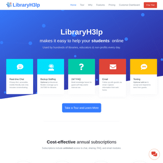 Customer Service Software for Libraries, Educators, and Non-profits | LibraryH3lp