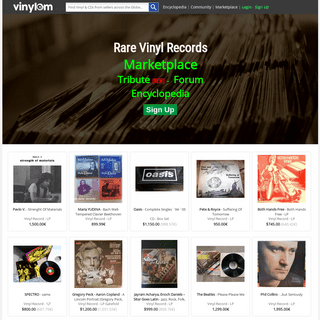 Vinyl Records Marketplace and Encyclopedia| VINYLOM