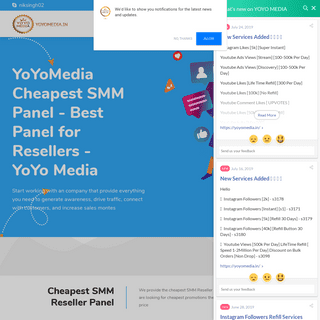YoYoMedia SMM Panel - Best SMM Panel - Cheapest Indian Reseller Panel 