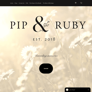 Home | Pip & Ruby