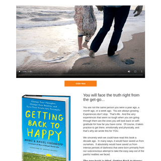 NEW BOOK: Getting Back to Happy