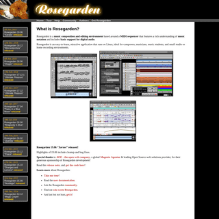 Rosegarden: music software for Linux