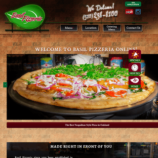 Basil Pizzeria - neapolitan style pizza in oakland, fresh, fast - basilpizzeria.com,