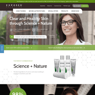 Exposed Skin Care - Best Acne Treatment Combining Science & Nature