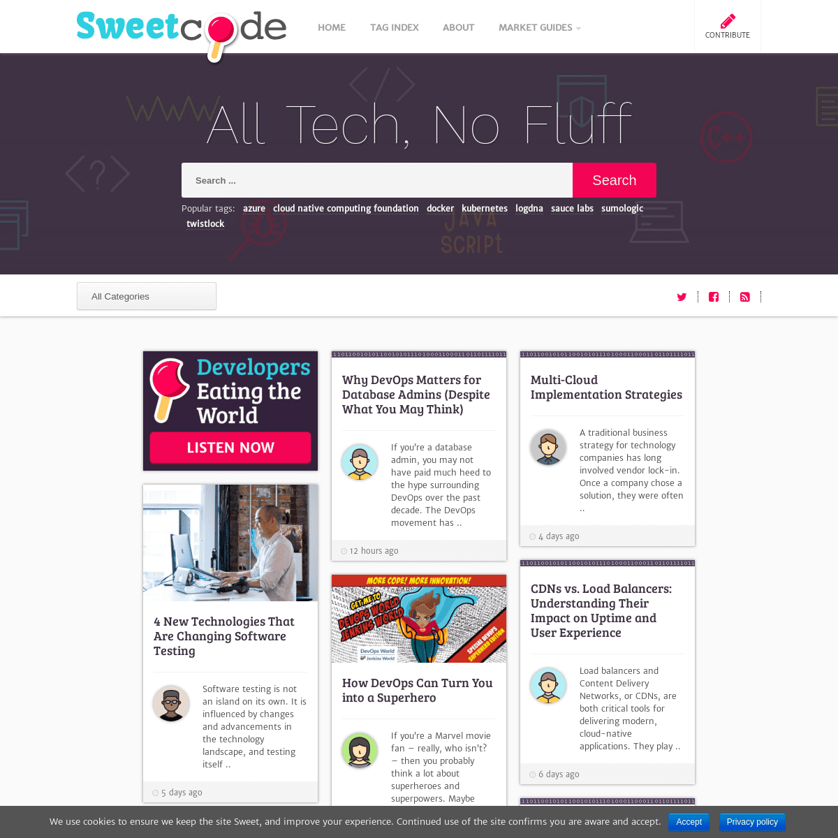 Sweetcode.io · All Tech, No Fluff.