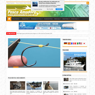 Portal Pesca Amadora Esportiva | O Portal de Notícias do Pescador