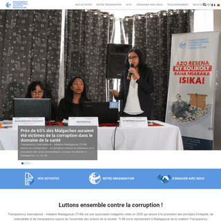 Transparency International - Initiative Madagascar | Luttons contre la corruption
