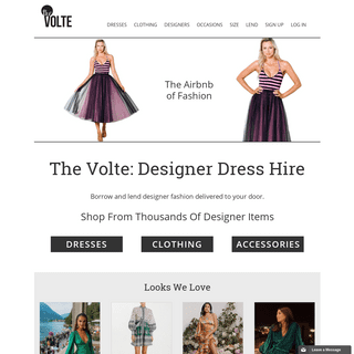 The Volte: Designer Dress Hire