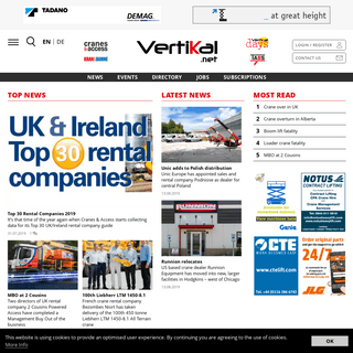 The #1 News and Information Source for the Crane and Lift Industry | Vertikal.net