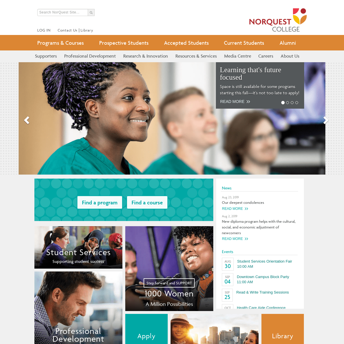 A complete backup of norquest.ca