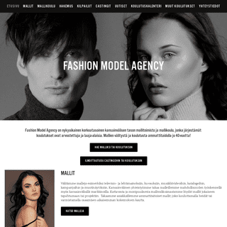 Fashion Model Agency-mallitoimisto