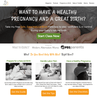 NaturalBirthandBabyCare.com | Natural Birth. Great Pregnancy. Healthy Baby. | Natural Birth and Baby Care.com