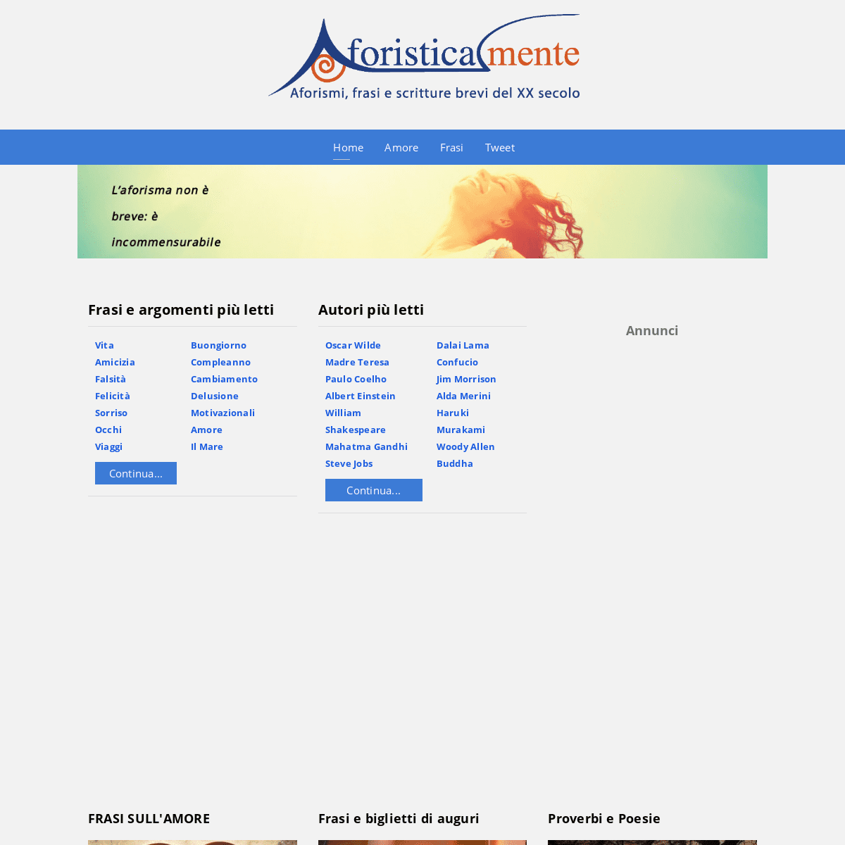 A complete backup of aforisticamente.com