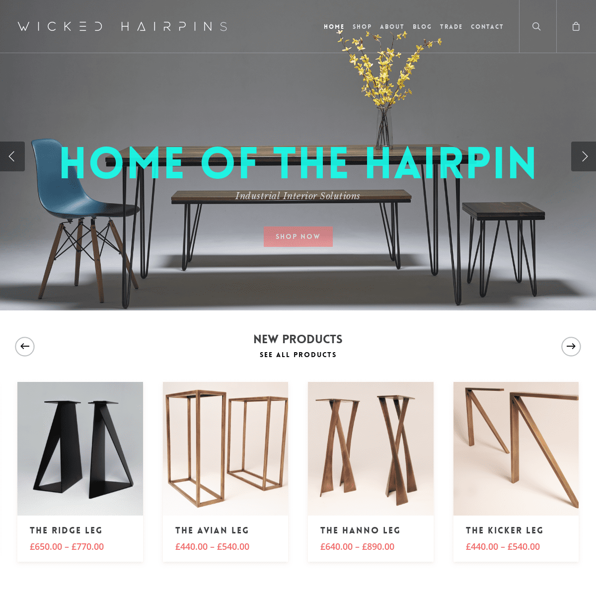 Wicked Hairpins | Hairpin & Replacement Table Legs