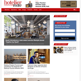 Hotelier India News, Hospitality Industry News, Hotelier Directory | HotelierIndia.com