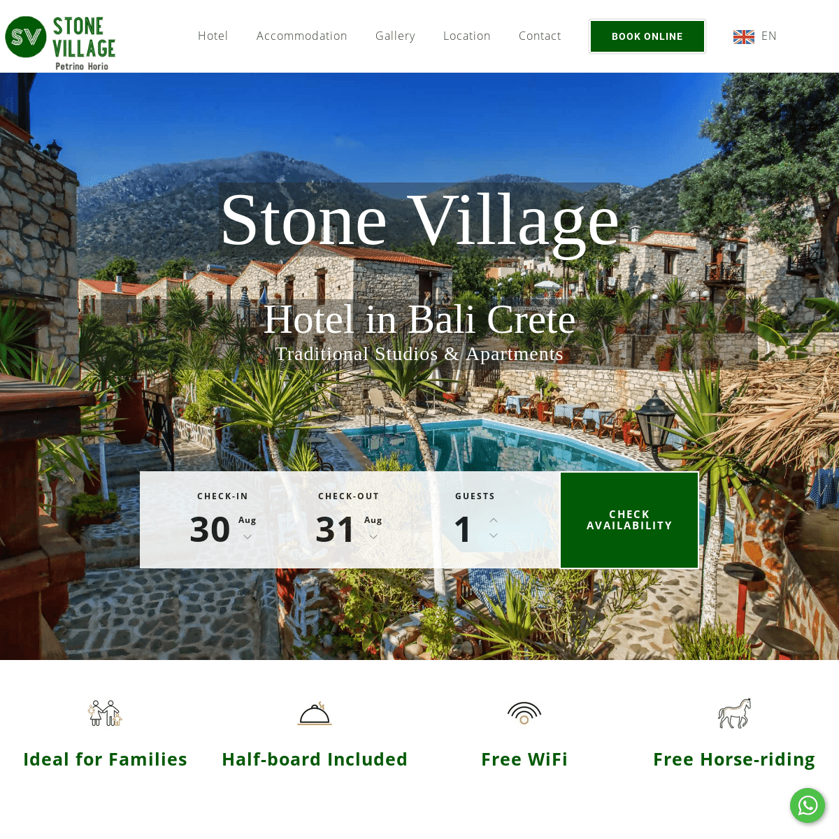 Hotel in Bali Crete | Stone Village (Official Website) | Experience it