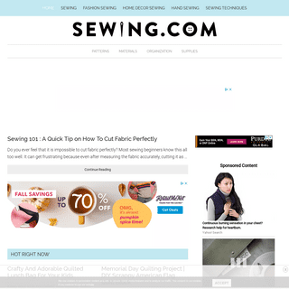 A complete backup of sewing.com