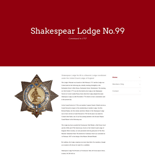 Shakespear Lodge No.99