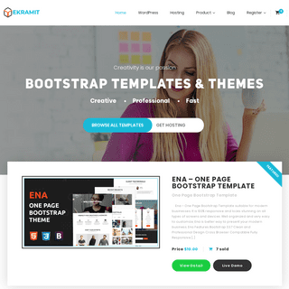 Home - Bootstrap Template & Themes from Ekramit