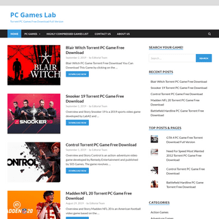 PC Games Lab - PC Games Torrents Free Download Full Version