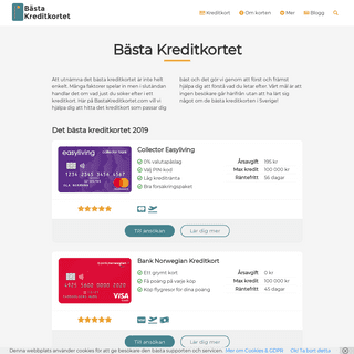 Bästa Kreditkortet 2019 - Jämför och hitta bäst kreditkort!