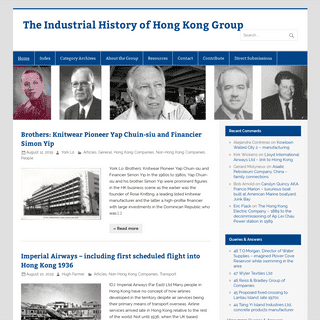The Industrial History of Hong Kong Group