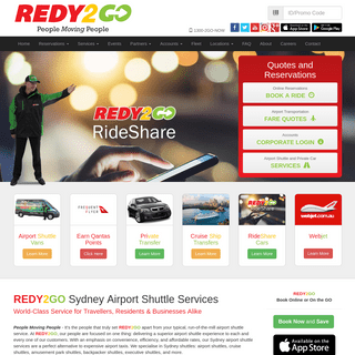 Redy2Go | Sydney Airport Shuttle Services $22