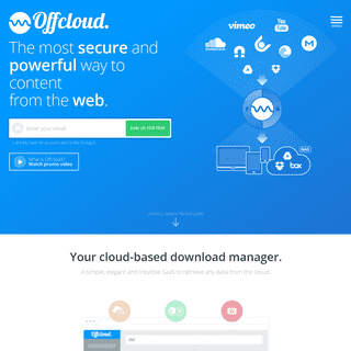 Unlock, speed up and easily transfer content from the cloud - Offcloud.com
