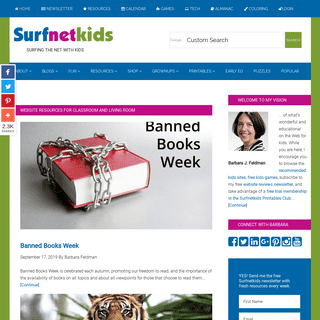 Surfnetkids » educational website reviews, games, puzzles, coloring and tech tips