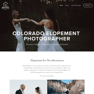 New Hope Photography | Colorado Elopement & Couples Photographer