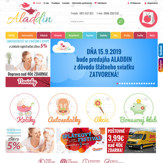 Kočíky, autosedačky, detský nábytok a všetko pre vaše detičky | Aladdin.sk