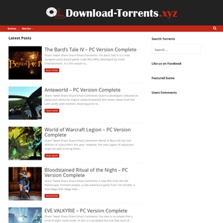 Download Torrents - Download Games and Movies Torrents for Free