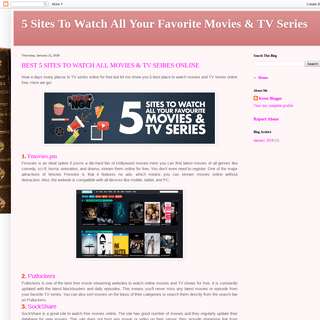 5 Sites To Watch All Your Favorite Movies & TV Series