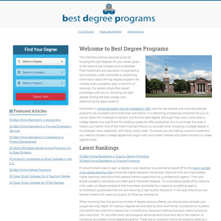 The Best Degree Programs | Degree Rankings and Reviews