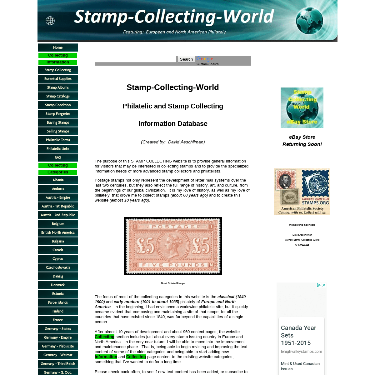 Stamp Collecting World