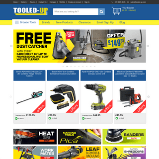 Tooled-Up.com supplies Tools, Hand Tools, Power Tools & Garden Tools