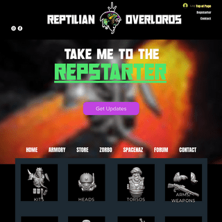 Bits for Tabletop Games | Reptilian Overlords | United States
