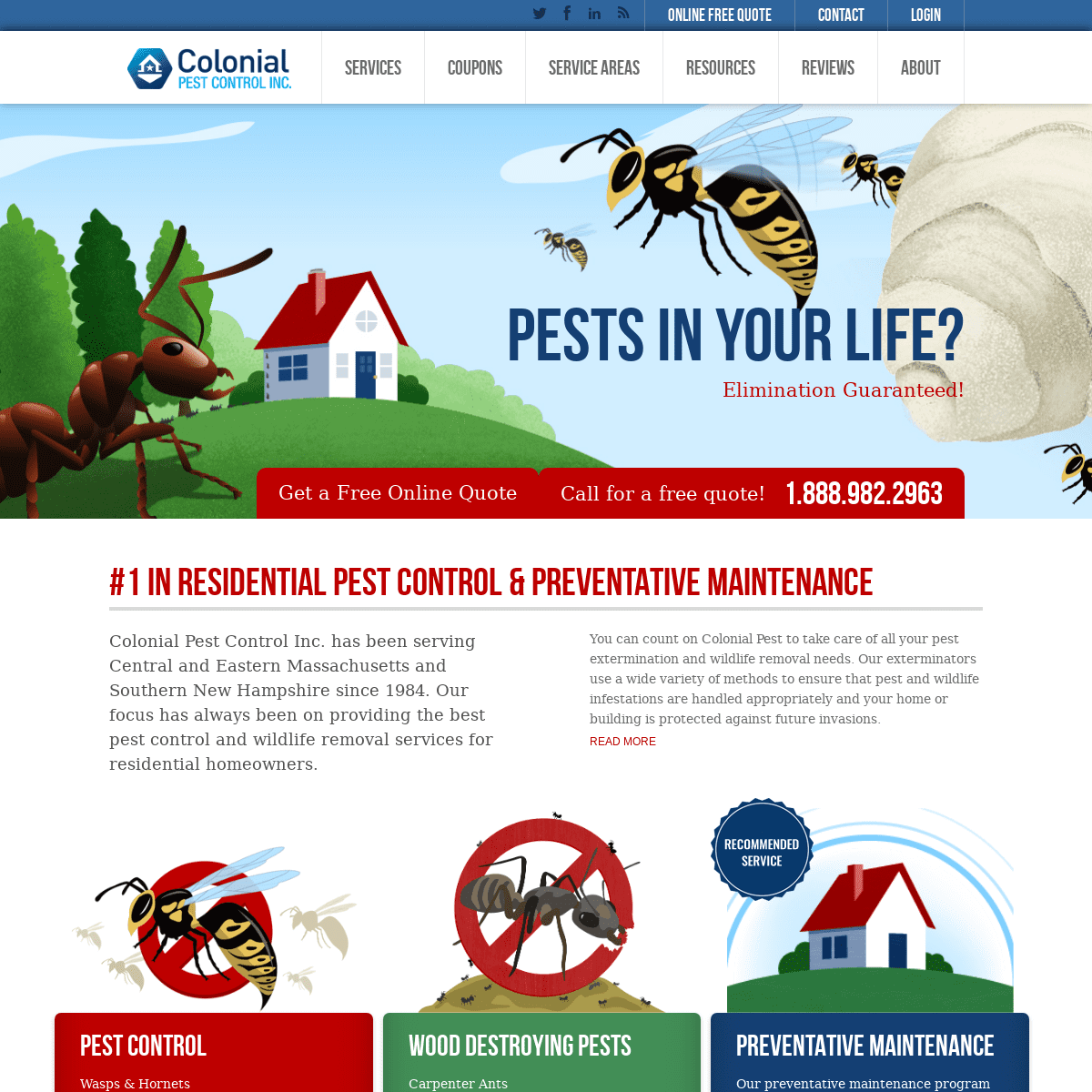 Colonial Pest Control - #1 in Residential Pest Control Services