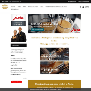 Koffietopia Veghel Koffie- theespeciaalzaak en Premium Dealer van o.a. Jura Koffiemachines.