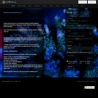 Aquarium Hobbyist Resource and Social Networking Community :: AquariumDomain.com