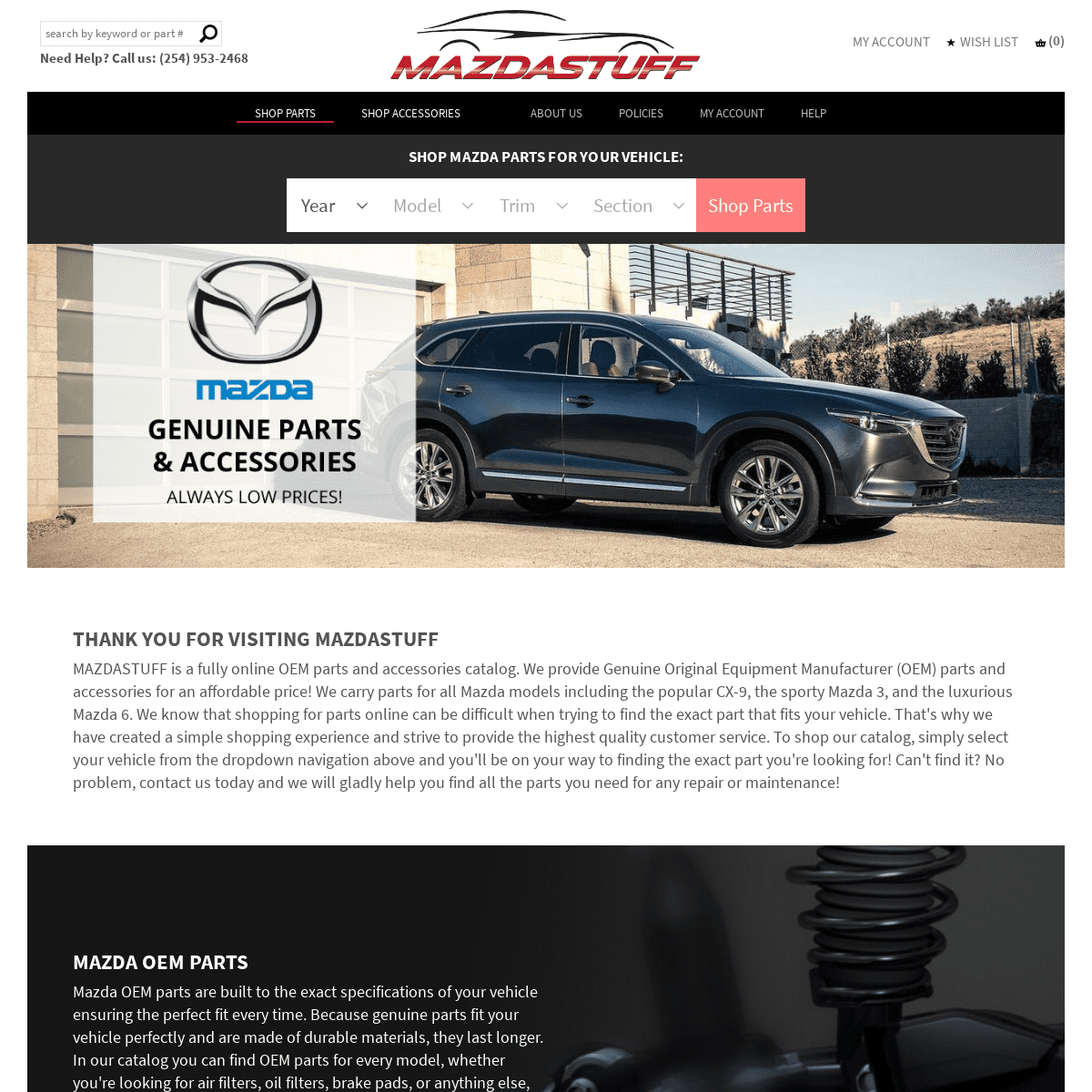 Mazda Parts and Accessories Online | MazdaStuff