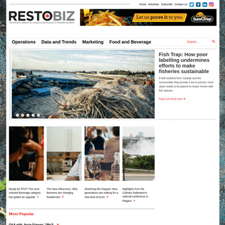 Restobiz - The official website of Canadian Restaurant & Foodservice News