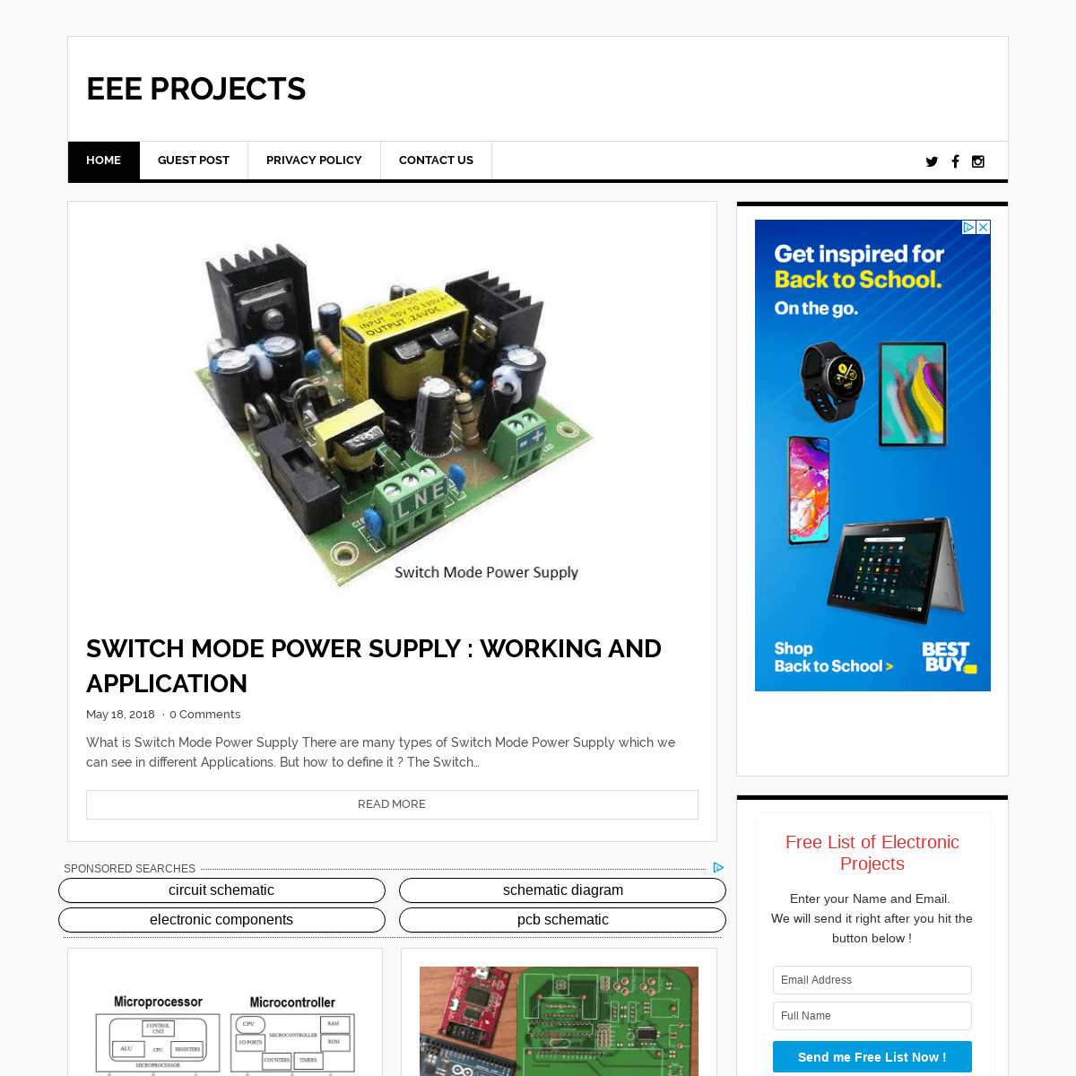 EEE PROJECTS - Learn Electronics