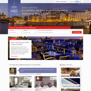 Le top des hôtels à Paris au meilleur prix dès 19€ | Hotelaparis.com