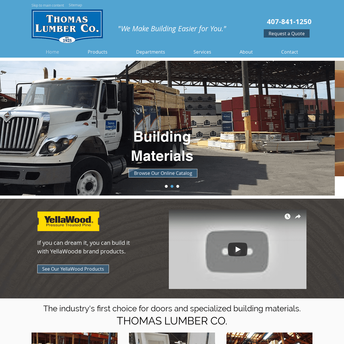 Building Materials | Thomas Lumber Company | Orlando, FL