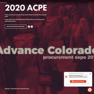 2019 Advance Colorado Procurement Expo - May 16, 2019 - Denver, Colorado -