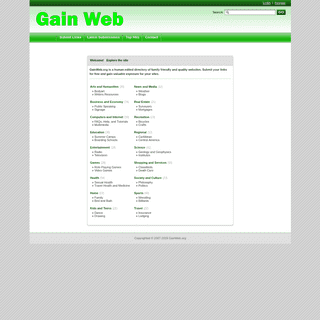  Gain Web | Link Directory   