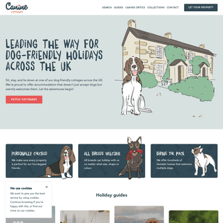 A complete backup of caninecottages.co.uk
