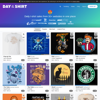 Day of the Shirt- daily t-shirt sales